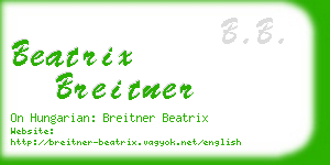 beatrix breitner business card